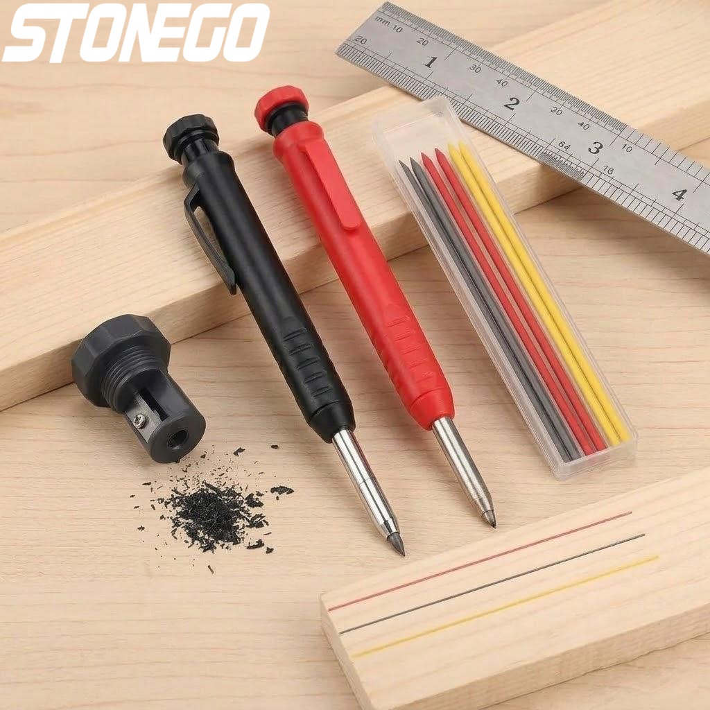 Workshop Tools Drawing - Professional Metal Long Tip Woodworking Pen