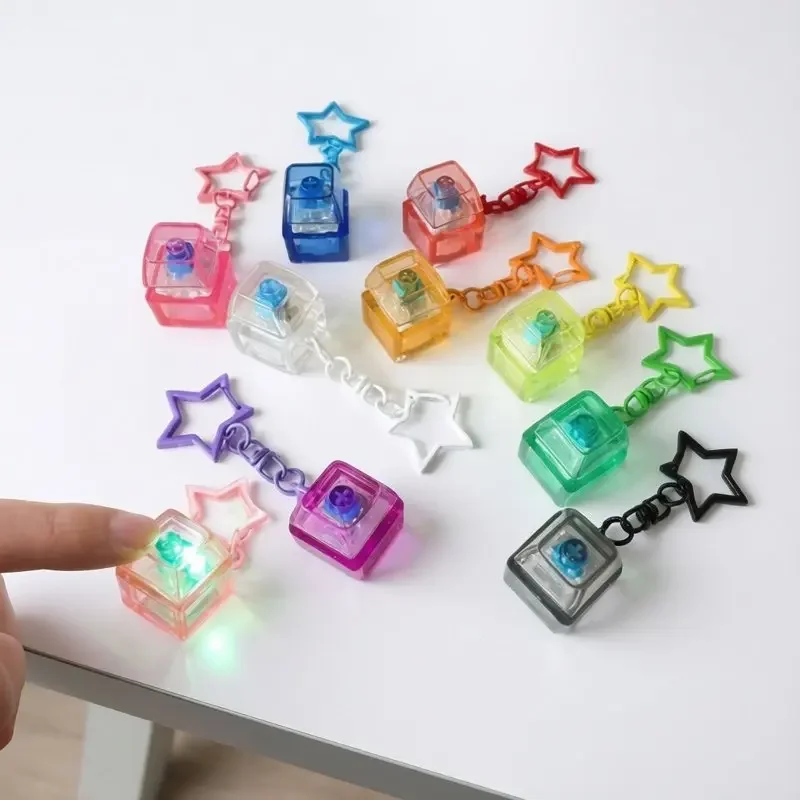 Tools For Home Workshop - Portable Pentagram Mechanical Keyboard Button Keychain