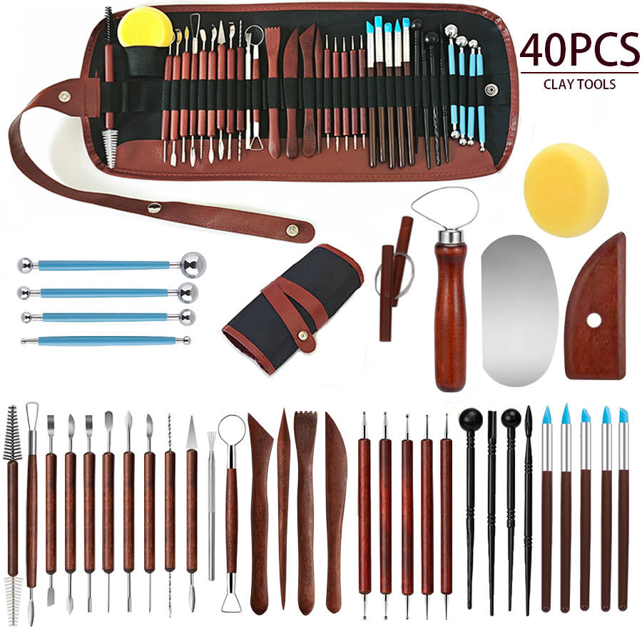 Workshop Tools For Carpentry - 25/40Pcs Pottery & Clay Sculpting DIY