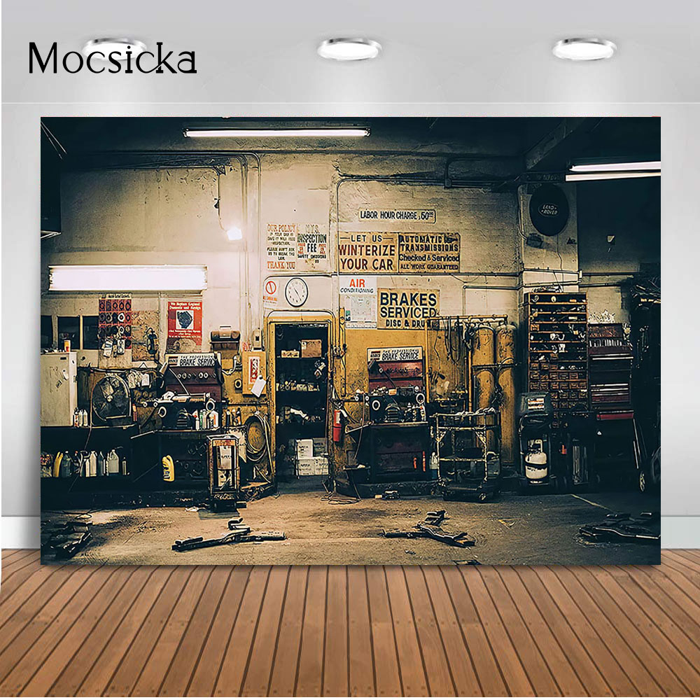 Retro Car Repairs Backdrop Too - Workshop Tools Photos recensione e prezzo