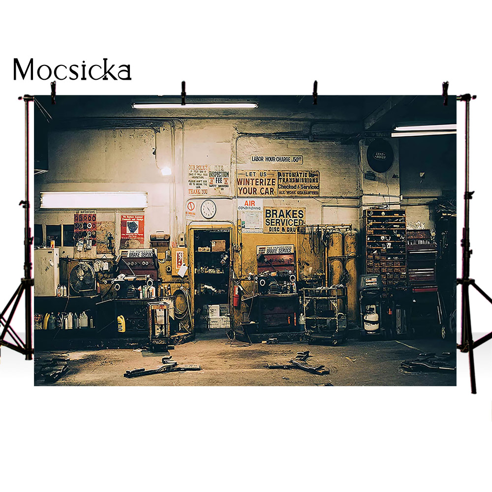 Retro Car Repairs Backdrop Too - Workshop Tools Photos recensione e prezzo