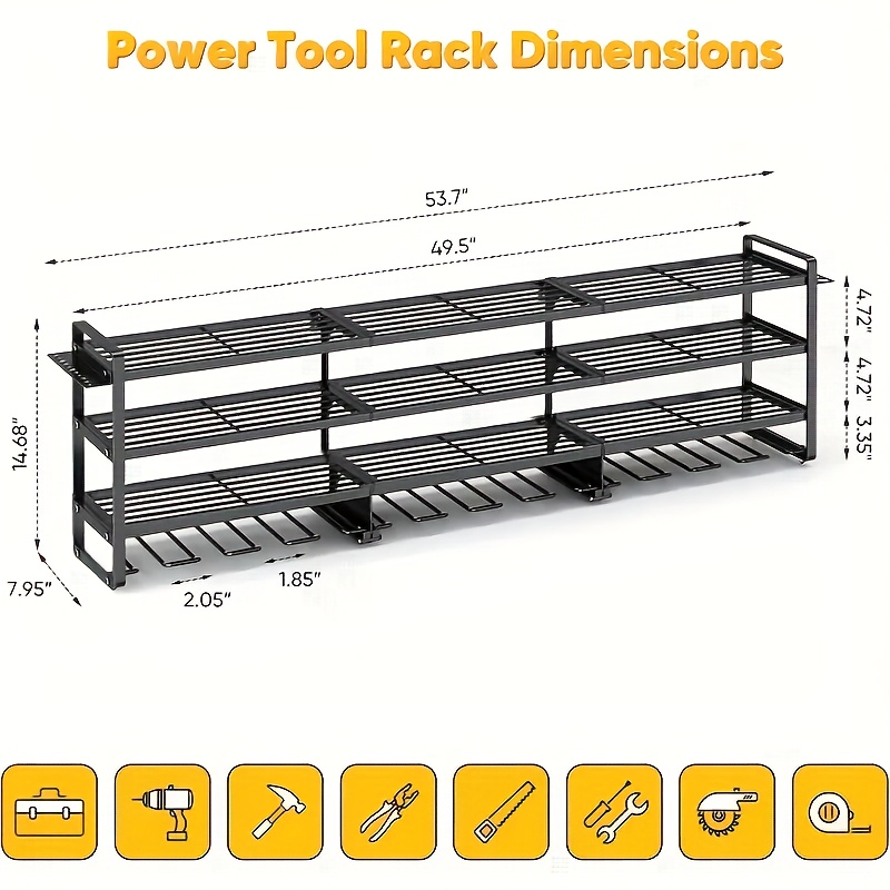 Power Tool Organizer Wall Moun - Best Tools For Workshop recensione e prezzo