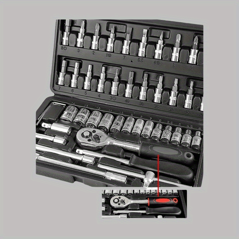 46Pcs Automotive Tool Set, Car - Tools For Home Workshop recensione e prezzo