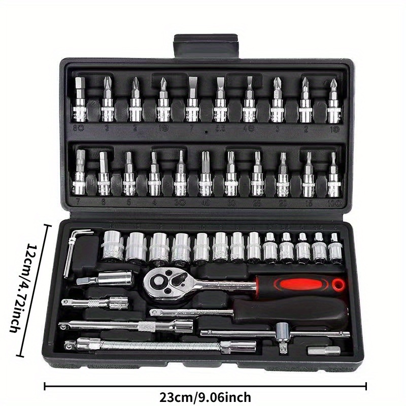 46Pcs Automotive Tool Set, Car - Tools For Home Workshop recensione e prezzo