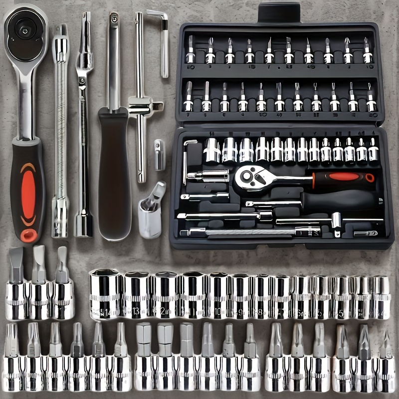 46Pcs Automotive Tool Set, Car - Tools For Home Workshop recensione e prezzo