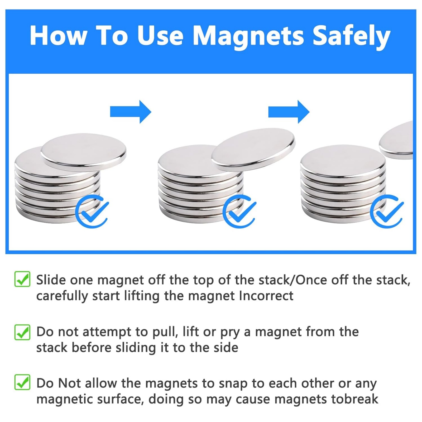 Round Disc Magnets for Refrige - Workshop Tools Photos recensione e prezzo