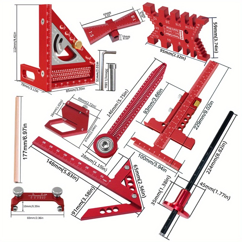 Workshop Carpenter Square Set  - Workshop Joinery Tools recensione e prezzo