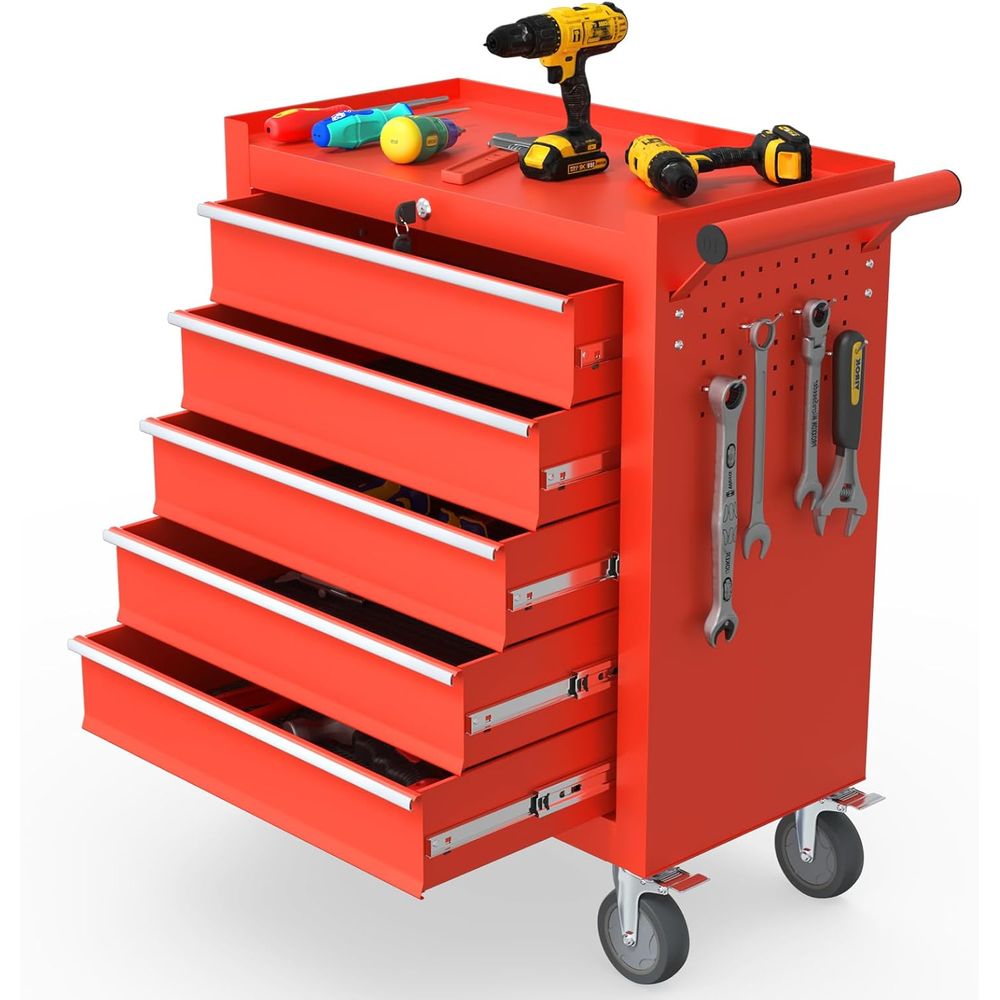 Red High-Capacity Mobile Tool  - Workshop Tools Needed recensione e prezzo