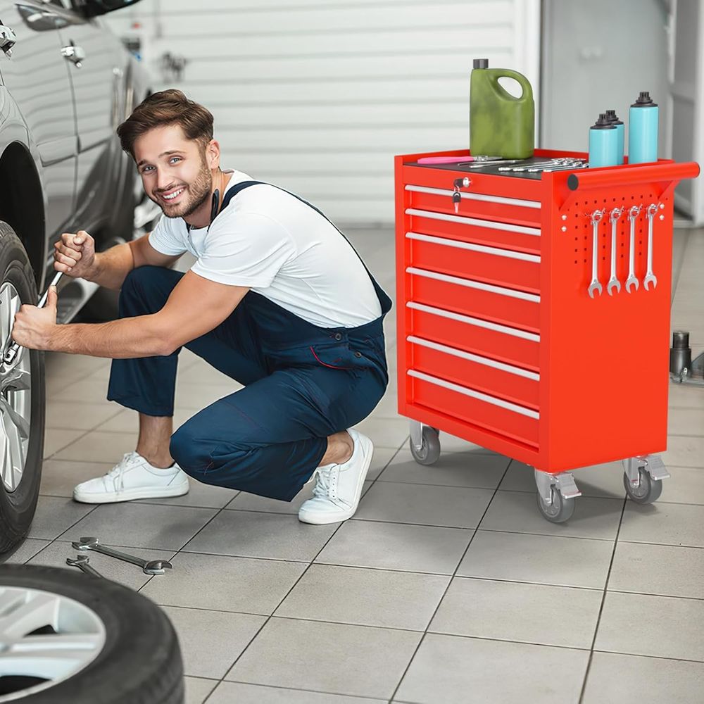 Red High-Capacity Mobile Tool  - Workshop Tools Needed recensione e prezzo