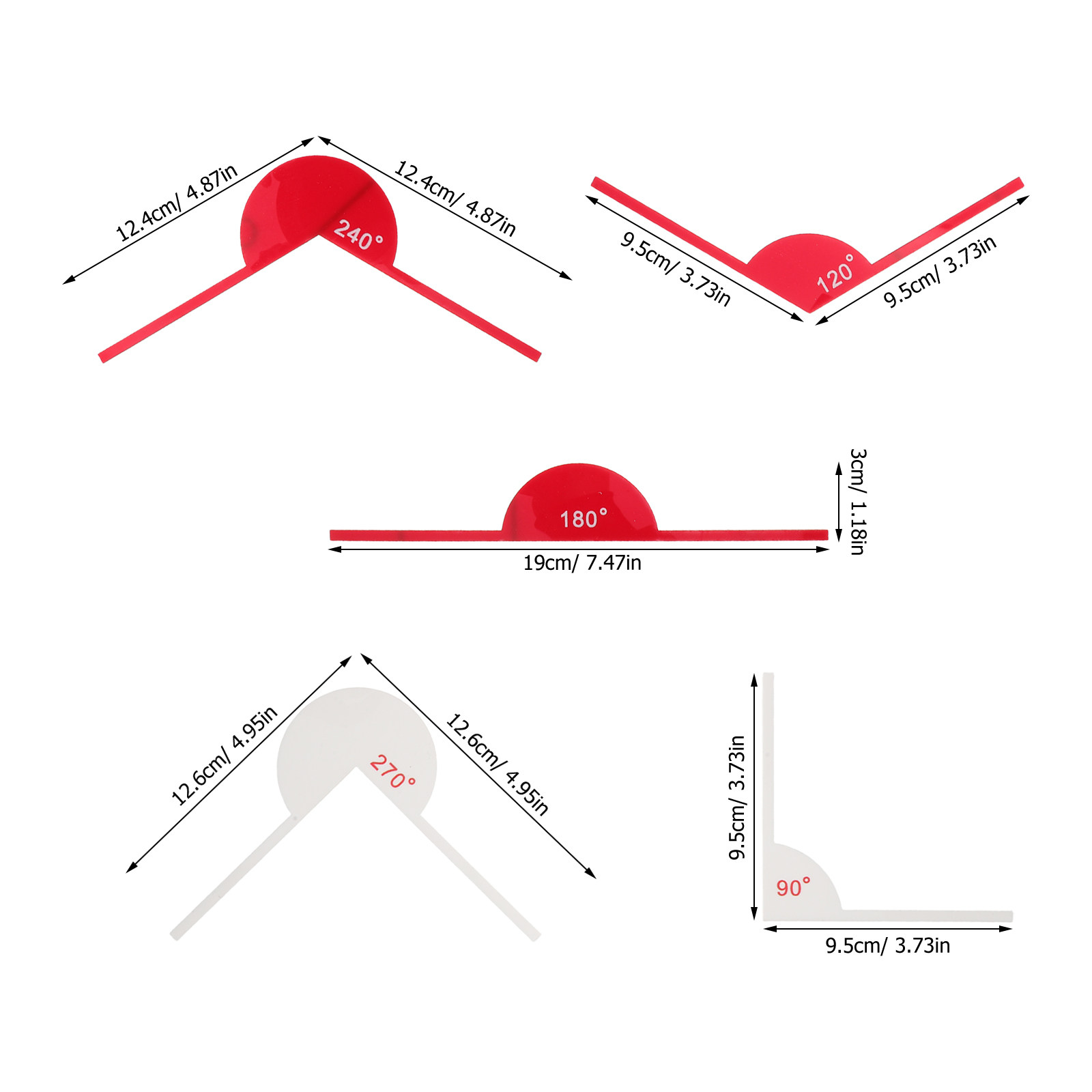 9Pcs Multi Angle Measuring Dev - Workshop Tools Drawing recensione e prezzo
