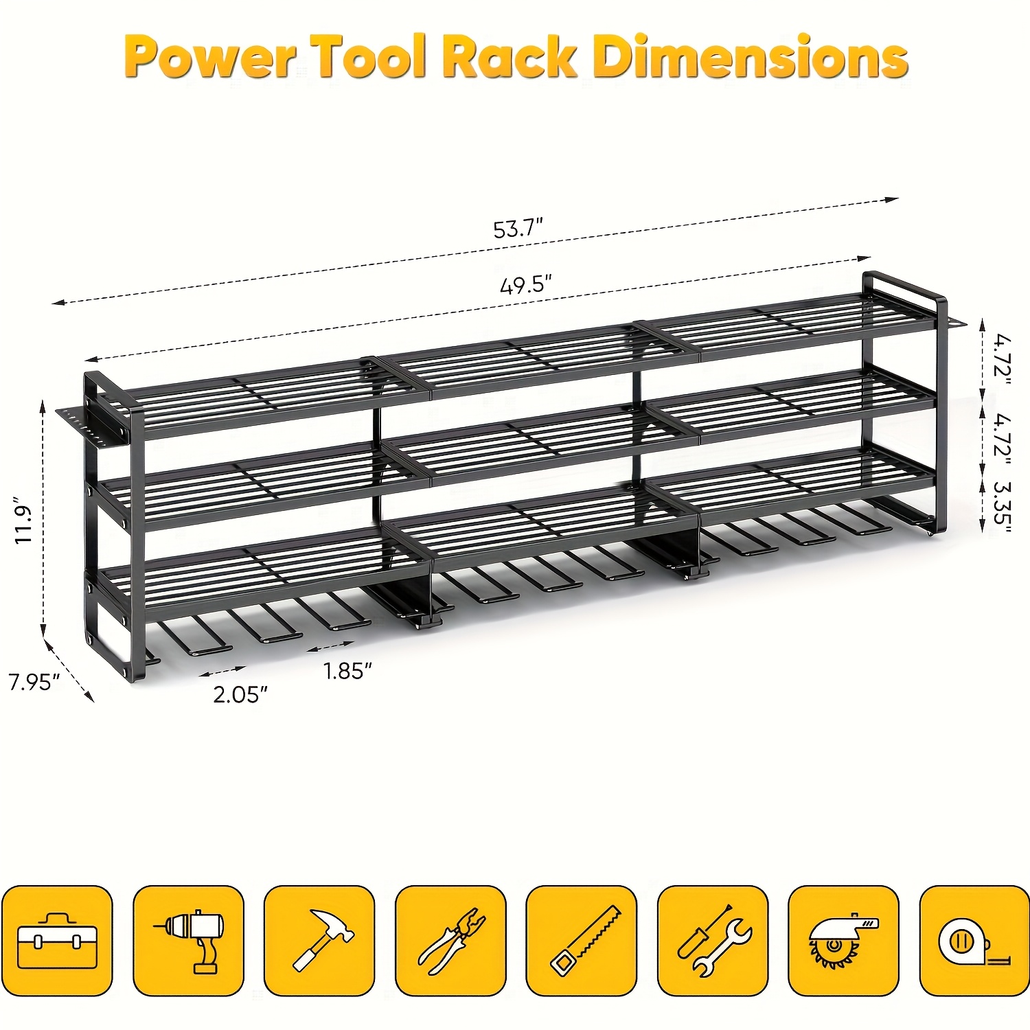Large Power Tool Organizer Wal - Workshop Use Tools recensione e prezzo