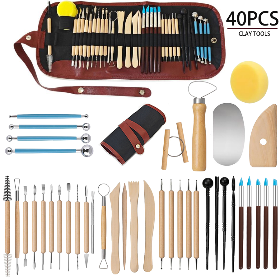 25/40Pcs Pottery & Clay Sculpt - Workshop Tools For Carpentry recensione e prezzo
