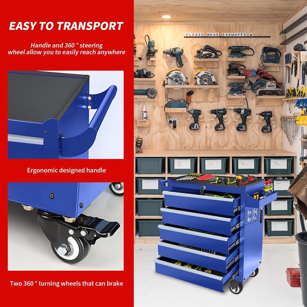 5 Drawer Wheeled Lockable Meta - Workshop Tools Needed recensione e prezzo
